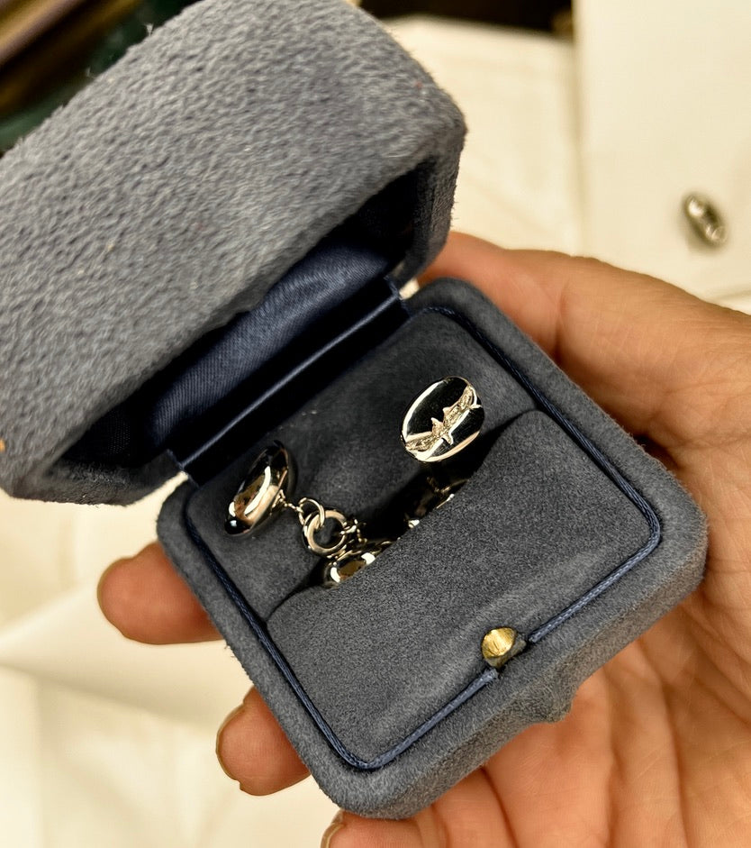 Custom Coffee Bean Cuff Links
