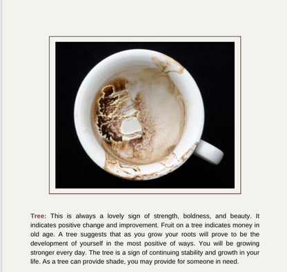 Coffee Reading Glossary